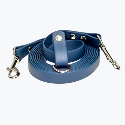 Smycz przepinana samoregulująca w kolorze navy blue od Petsband